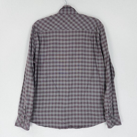 Rails Shirt Men Medium Gray Purple Buffalo Plaid Lava Sage Reid Casual Button Up - Picture 11 of 13